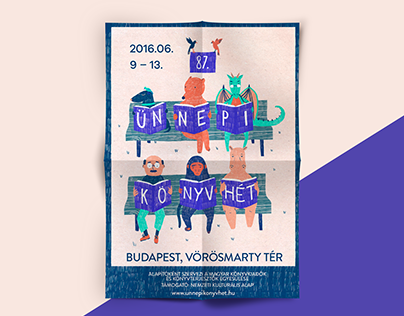 87th Book festival poster Budapest