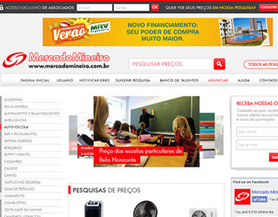 Novo layout website Mercado Mineiro
