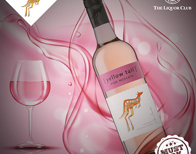 Yellow Tail Pink Moscato Creative Design