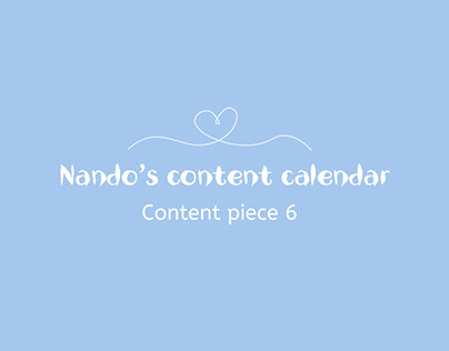 Nando's social media content calendar