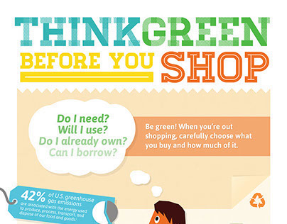 EPA "Think Green Before You Shop" Infographic