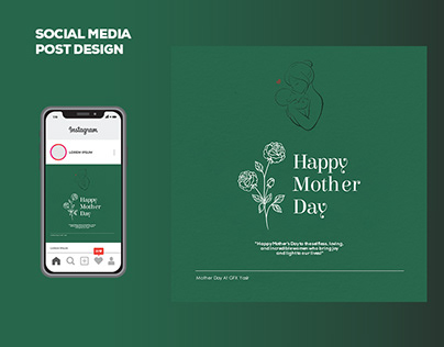 HAPPY MOTHER'S DAY POST DESIGN