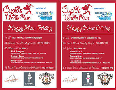Cupid's Undie Run - Event Flyer