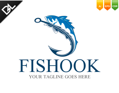 Fishhook Logo Template