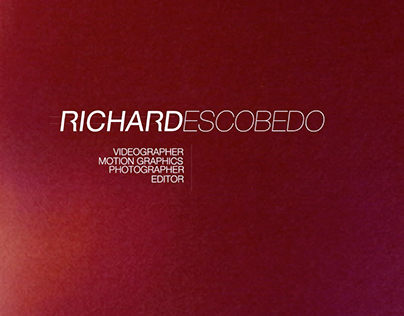 Richard Escobedo (Motion Graphic Reel)