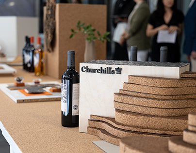Gricha Earth - Churchill's Port wine display