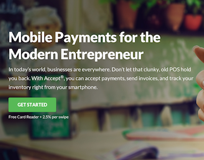 Mobile Payments Landing Page