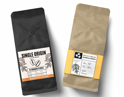 Packaging design coffee bag