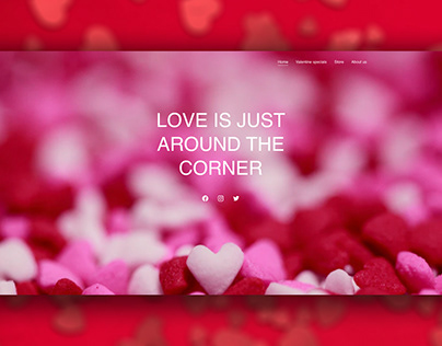 Valentine's Day Website Design