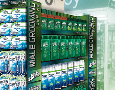 Irish Spring / Irish Spring / Schick - Retail Display