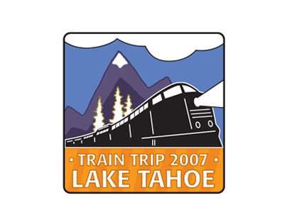 Logo for corporate train trip to Tahoe