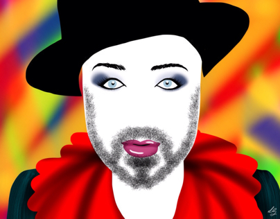 Boy George Then and Now