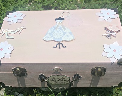 Trunk Style Bridal Memory box Small 