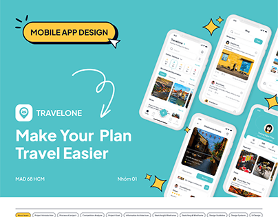 Travel App "TRAVELONE" | UI UX Design