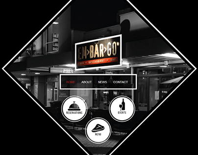 EMBARGO restaurant website