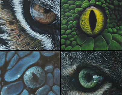 Animal Eyes 12 canvas serie