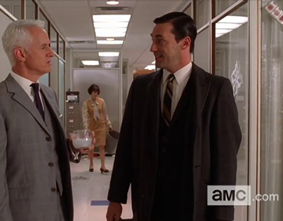 Then and Now: Roger Sterling: Mad Men