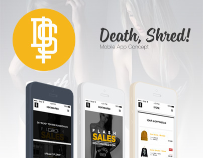 Death, Shred! Streetwear - App Concept