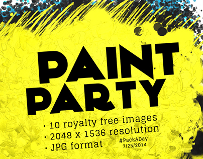 #PackADay - 7/25/14 Paint Party Backgrounds