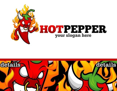 Hot Pepper Logo Template (for sale)