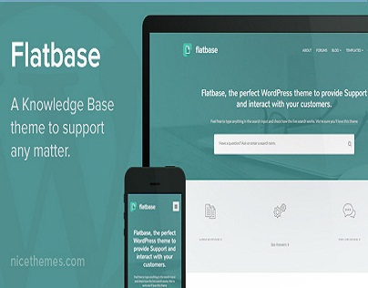 Flatbase - A responsive Knowledge BaseWiki Theme