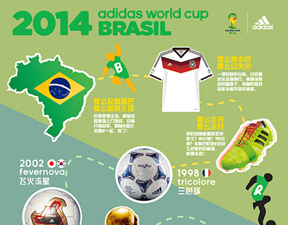 2014 worldcup brasil stick for adidas