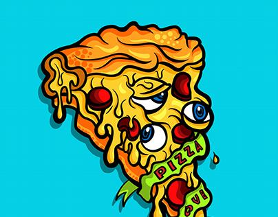 Pizza Love Vectorial Illustration