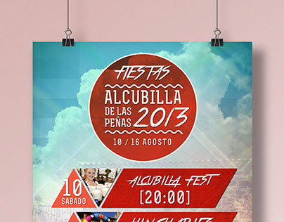 Cartel Fiestas Alcubilla 2013