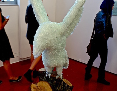 Aquilam Glass Sculpture by Lindsay Simone'