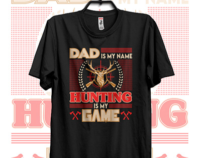 Hunting Typography T-shirt Design