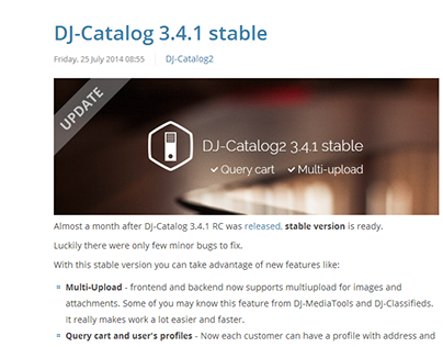 Latest DJ-Catalog 3.4.1 version is now stable!