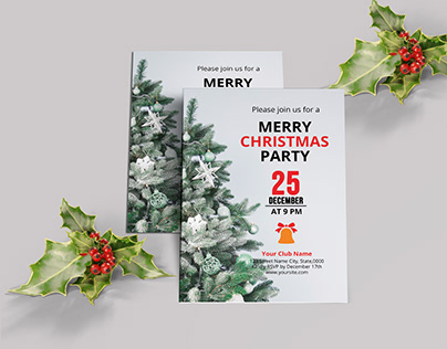 Christmas Party flyer Template