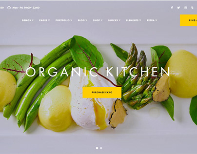 restaurant website design