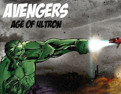 Avengers-Age of Ultron Fight scene fan art