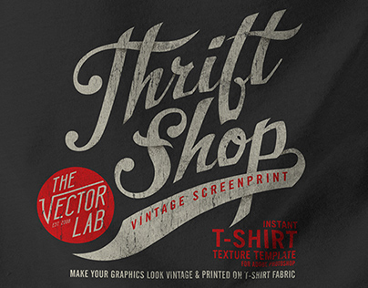 Thrift Shop: Vintage T-Shirt Texture Template
