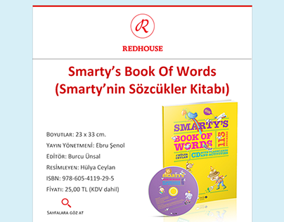 Redhouse Smarty’s Book Of Words E-Mailing Design