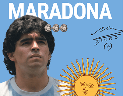 Diego Maradona Landing page | Лендинг про Марадону