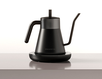 Smart gooseneck water kettle, CROWNFUL, USA