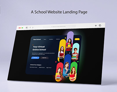 A School Website Landing Page Design Sample