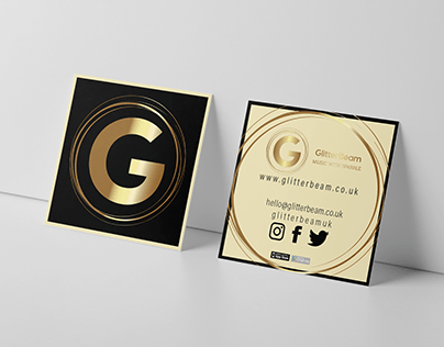 GlitterBeam promotional cards