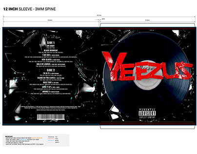Yeezus LP Album Design