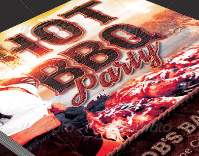 Hot Barbecue Party Flyer Template