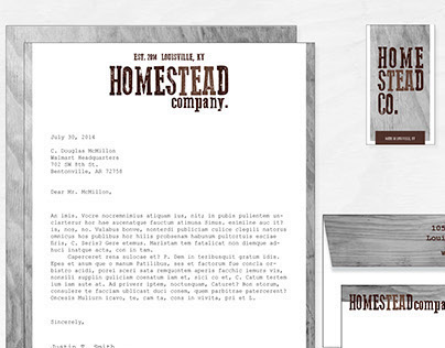 Visual Identity: Homestead Co.
