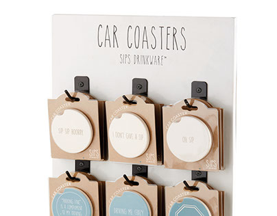 Sips Car Coasters