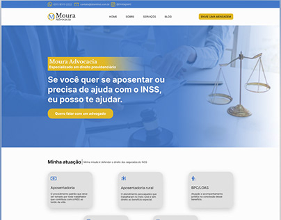 Landing page - Site institucional - Advogado -Advocacia