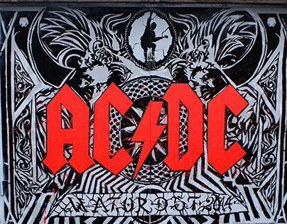 AC/DC stencil. by Wator
