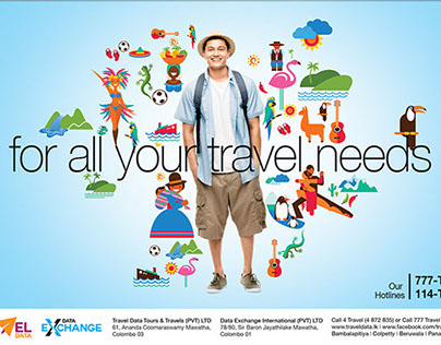 Travel Data Advertisement Design