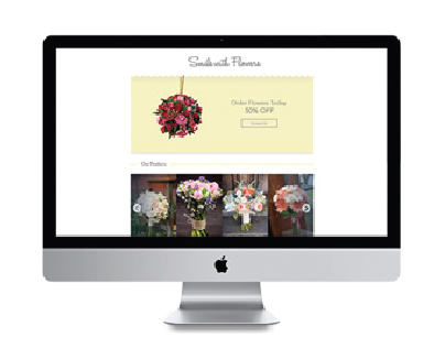 SMILE WITH FLOWERS LANDING PAGE