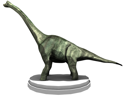Braquiosaurio Maya Diseño 3D