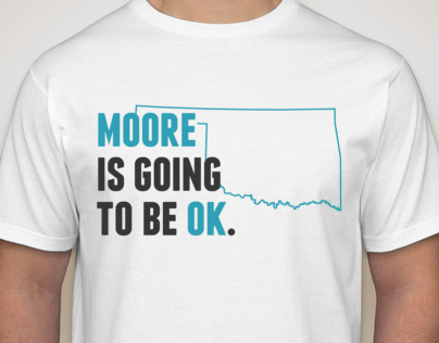 T-shirt design for OK Relief